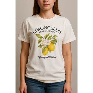 Shein Women's Size Extra Small Lemon Limoncello Casual T-Shirt NIB